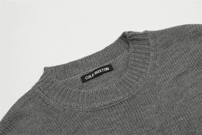 Winter Apricot Black Gray Cole Buxton Sweater Men Women Sweatshirts Knit Jacquard Sweaters Pullover Clothes