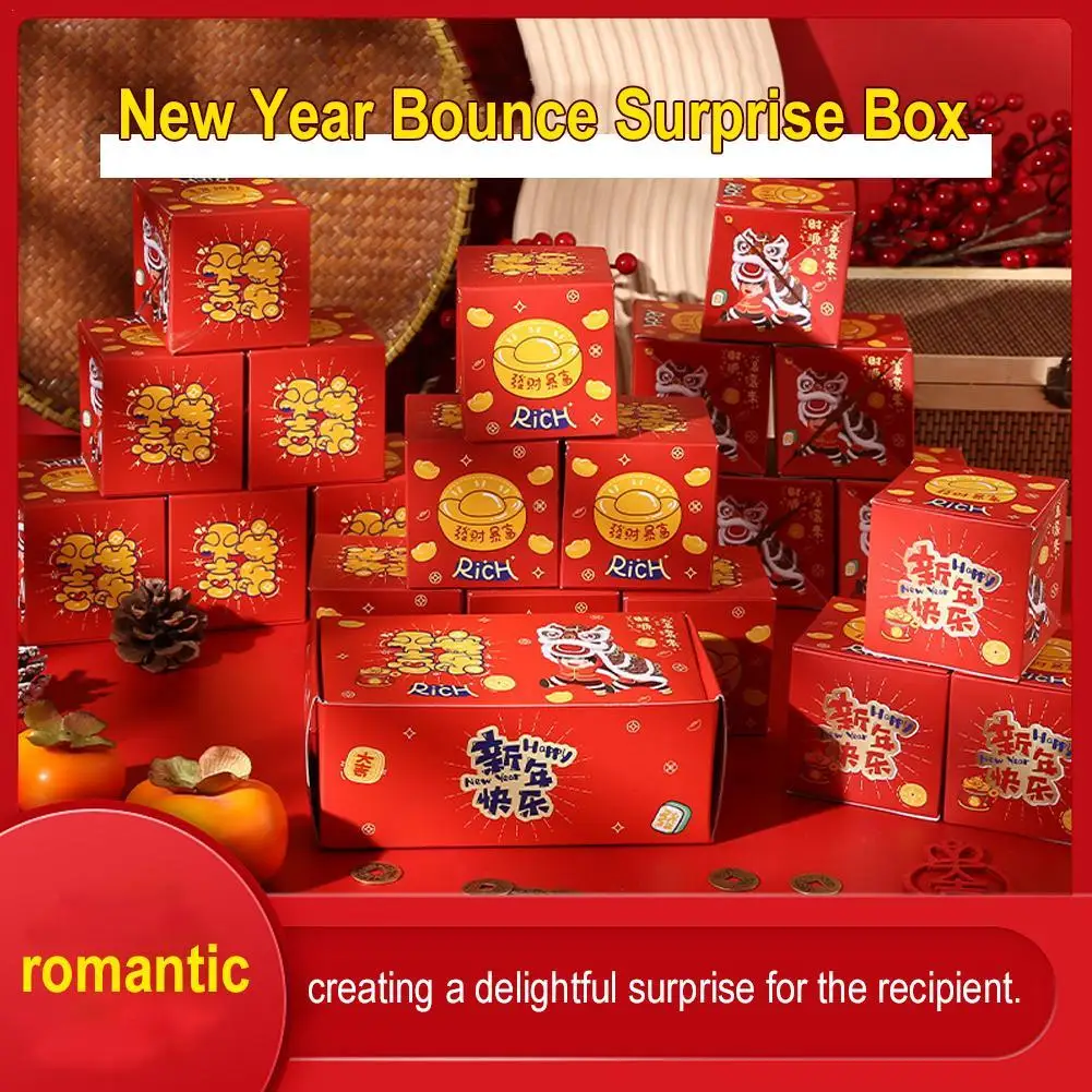

Christmas Gift Box DIY Folding Paper Box Money Pop Up Surprise Bounce Box Creative New Year Gifts Home Decorative Accessories