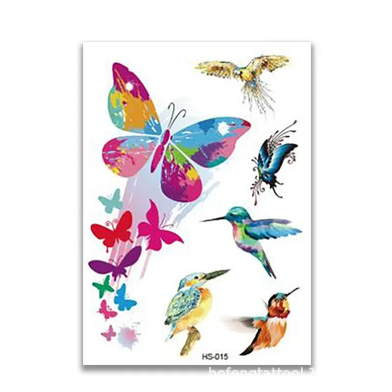 Tattoo Sticker 1Pcs Glitter Cartoon Unicorn Mermaid Temporary Waterproof Art Fake Decoration