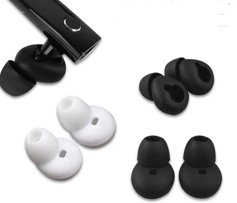 2 Pairs Silicone Anti-Slip Ear Buds Ear Tips Replacement for Samsung Gear Circle Bluetooth-compatible Earphone Gels