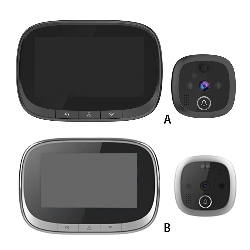 

Video Doorbell Door Viewer Security Device Handy Installation Movement Detection Convenience Handily Install Eye Multifunctional