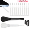 13pcs Cell Phone Charging Port Dust Plug W/Cleaning Brush Reusable Cleaning Brush For Headphones Phone Speaker Type C interface 1