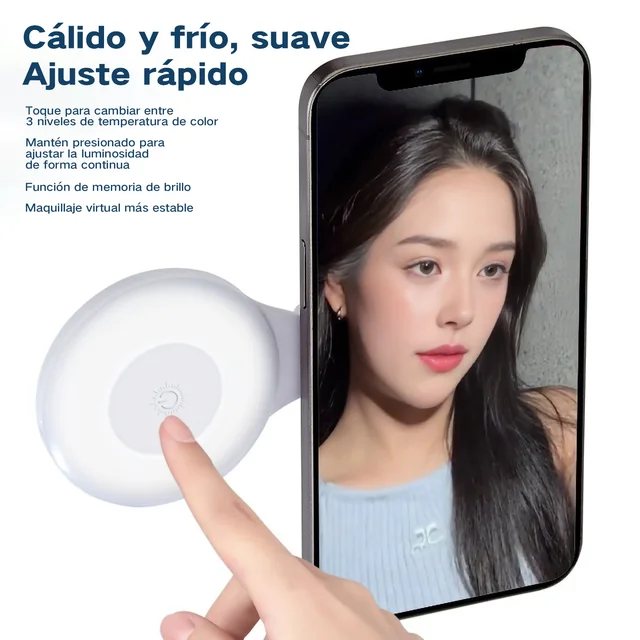 Luz Led magnética para Selfie