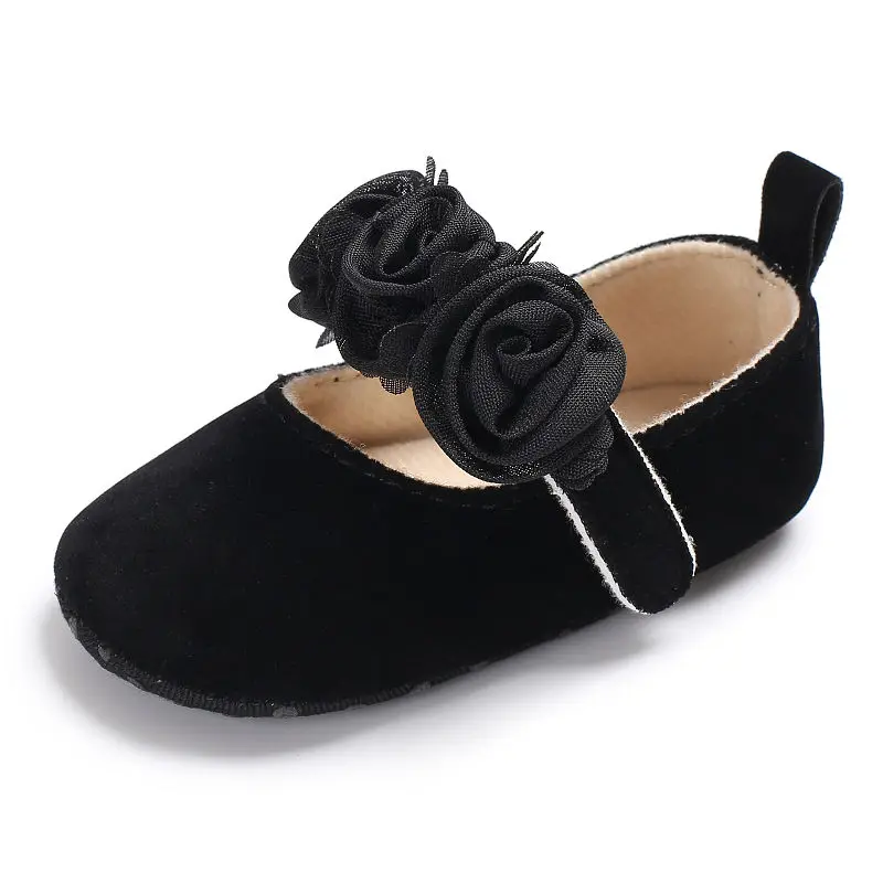 Infant Newborn Soft Sweet Mary Jane Baby Shoes Kids Wedding Party Dress Footwear Children Princess First Walker Baby Girl Shoes 4