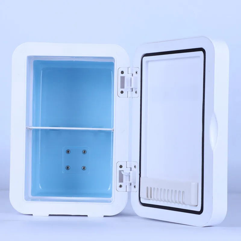 5 in 1 8L Mini Refrigerator cooling and heating ,Cosmetic mirror with LED Light For Makeup Skincare 110V220V for Home and Car