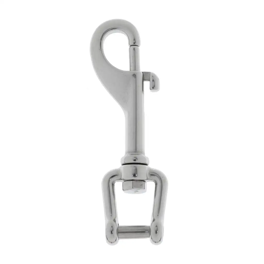Single End Bolt Hook Shackle Marine Grade 316 Stainlee Steel for Scuba Diving Camera Strap Keychain Tarp Covers Clothesline
