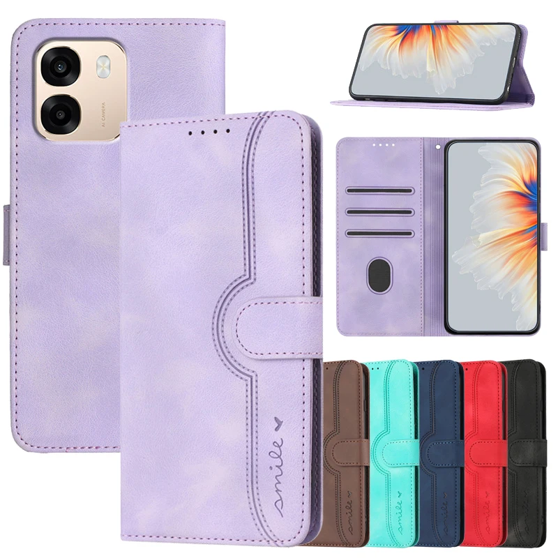 Magnetic Stand Flip Wallet Phone Case with Protective Shell