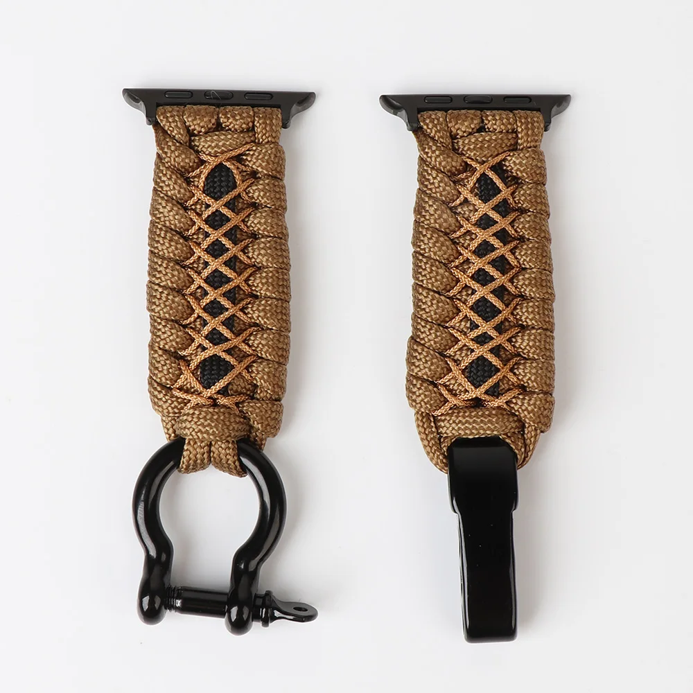 Outdoor Rope Band with Black Metal Buckle