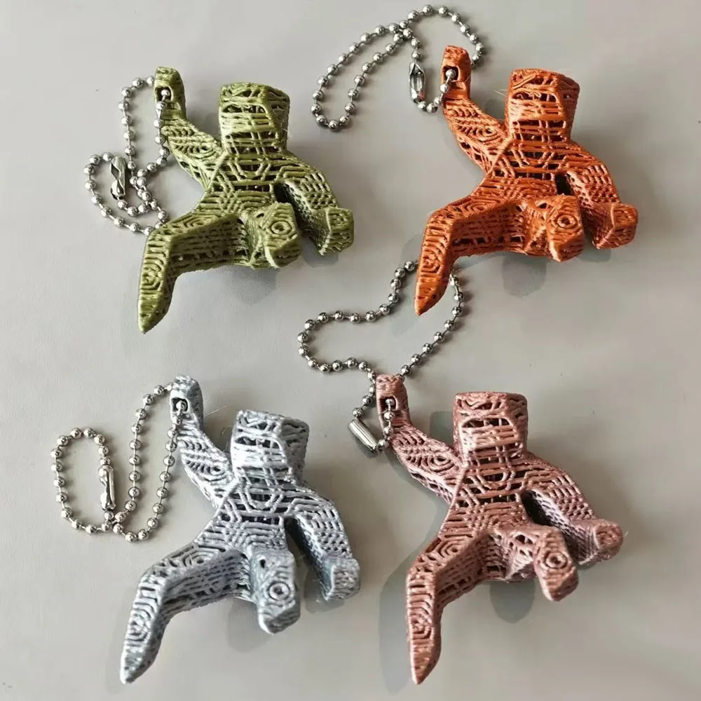 Sci-Fi Alien Begleiter-Figur 3D-Gedruckter Schlüsselanhänger Weltraum-Thema Schlüsselring Geschenk