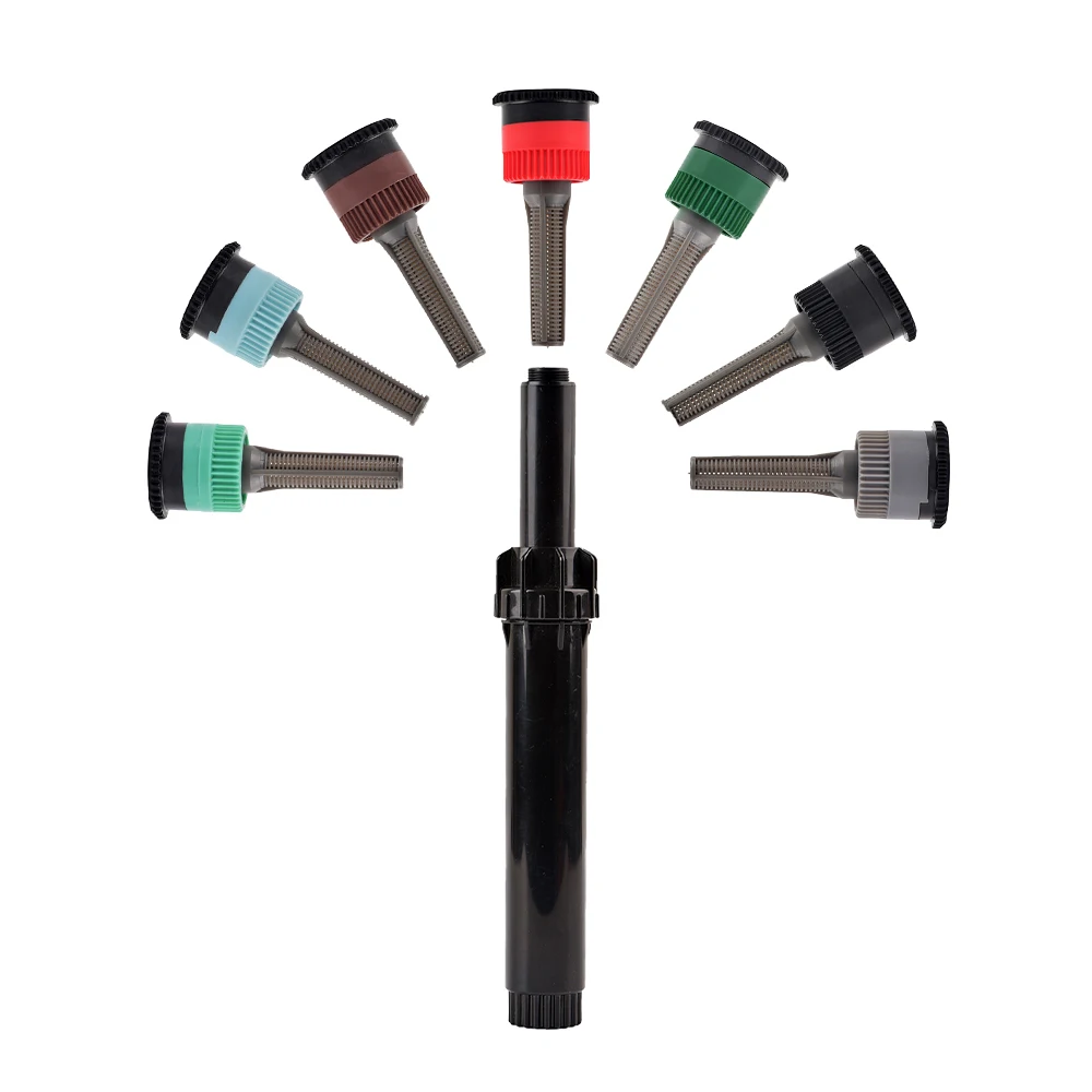 1/2 Inch Popup Sprinklers With 7 Types 0&deg;~360&deg; Adjustable Replacement Scattering Nozzles Garden Park Grass Lawn Irrigation Tool garden sprinkler irrigation sprinklers drip irrigation sprinklers garden irrigation nozzle garden sprayer nozzles