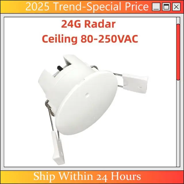 CHYY Top Tuya Smart Life Wifi Millimeter Wave Radar 24Ghz Human Presence Motion Sensor Luminance Detector App Monitor 80-250VAC 2