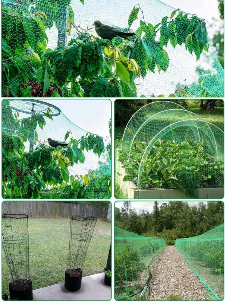 Description Picture 2 of itemGarden Netting Green Woven Mesh Protect Plants Fruits Flowers Trees Stretch Fencing Durable Net Stops Birds Animals