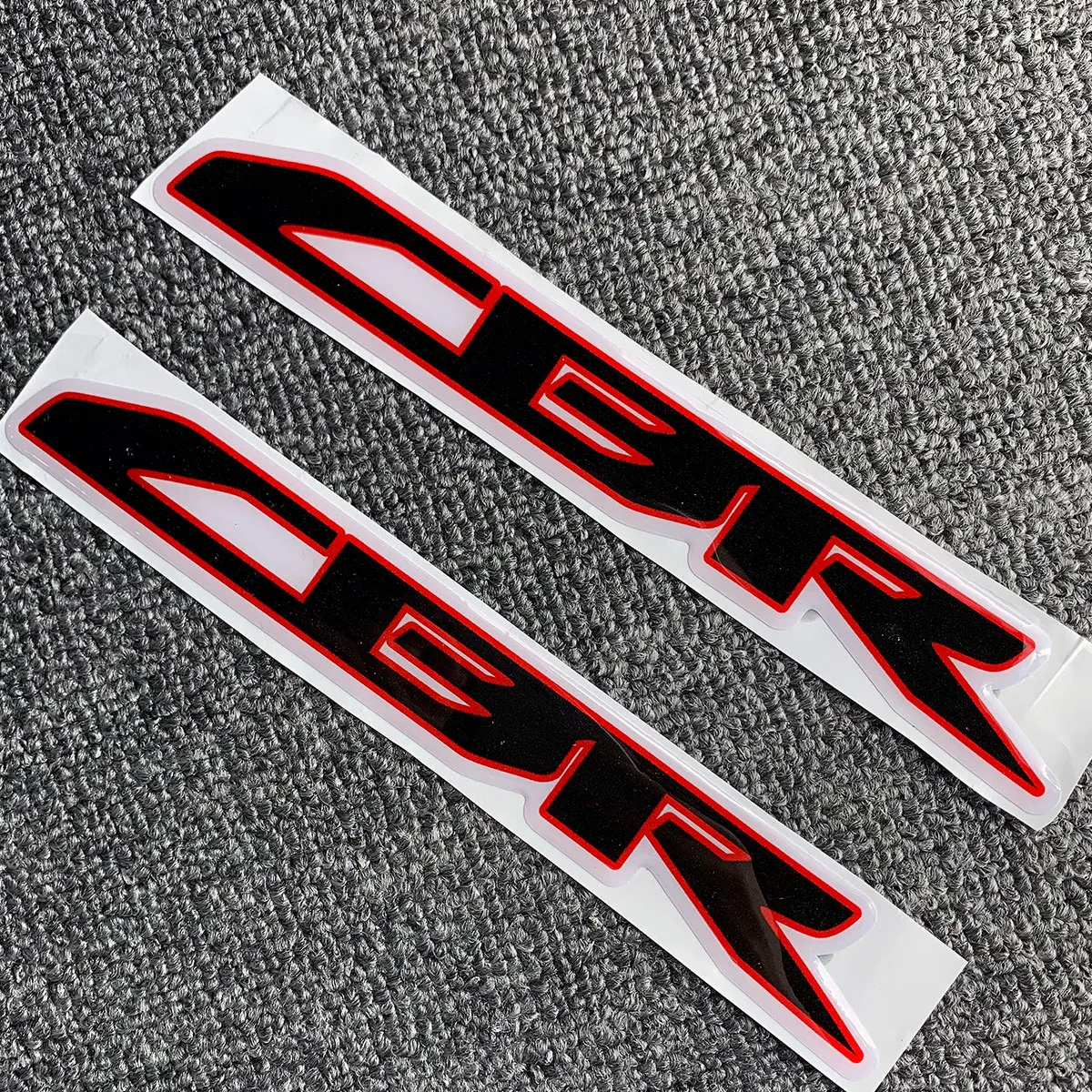 for HONDA CB650R CBR 650R 250RR 300R 400R 500R 600RR 650F 1000RR LOGO Motorcycle Chrome Raised Tank Pad Stickers Decals Emblem