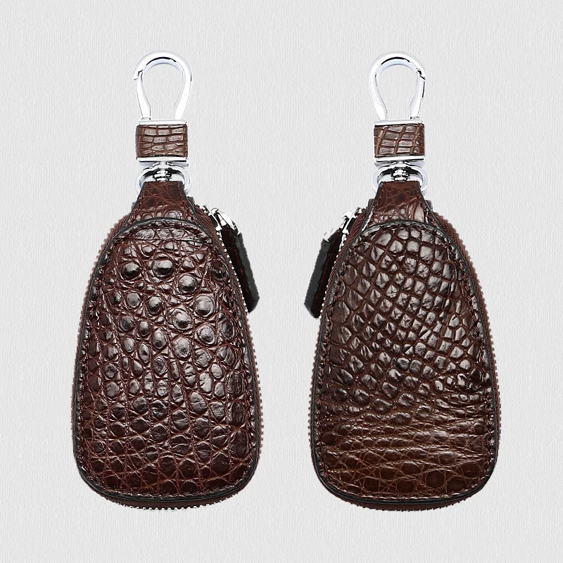 New genuine leather card key holder bag men's designer small waist hanging business car keychain wallet luxury High-quality