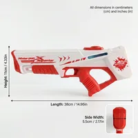 Electric Water Guns for Adults Powerful Squirt Automatic Suction Water Storage Gun Blasters Summer Outdoor Game Toy for Boy Kid 2