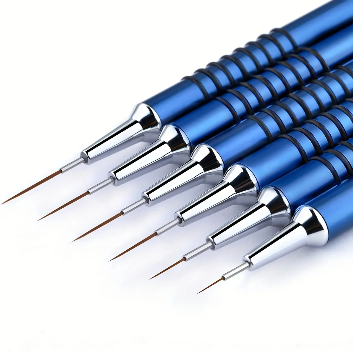 6pcs Nail Art Liner Brushes Set Nail Art Design Brush Striping Thin Long Lines Dotting Drawing Pen UV Gel Polish Painting Brush
