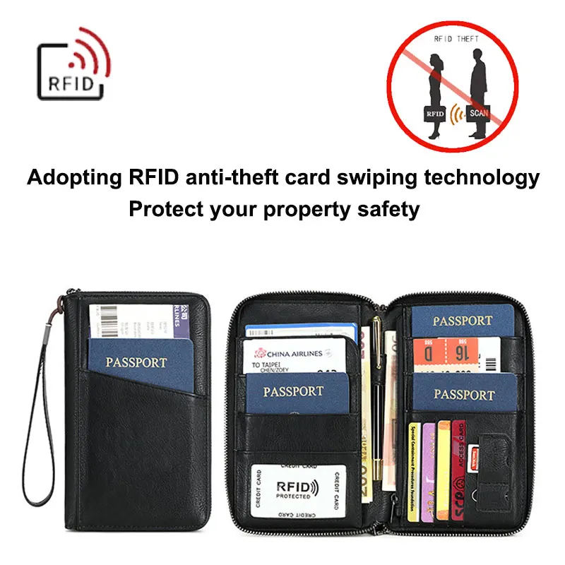 Multifunctional RFID Anti-Theft Passport Wallet 3