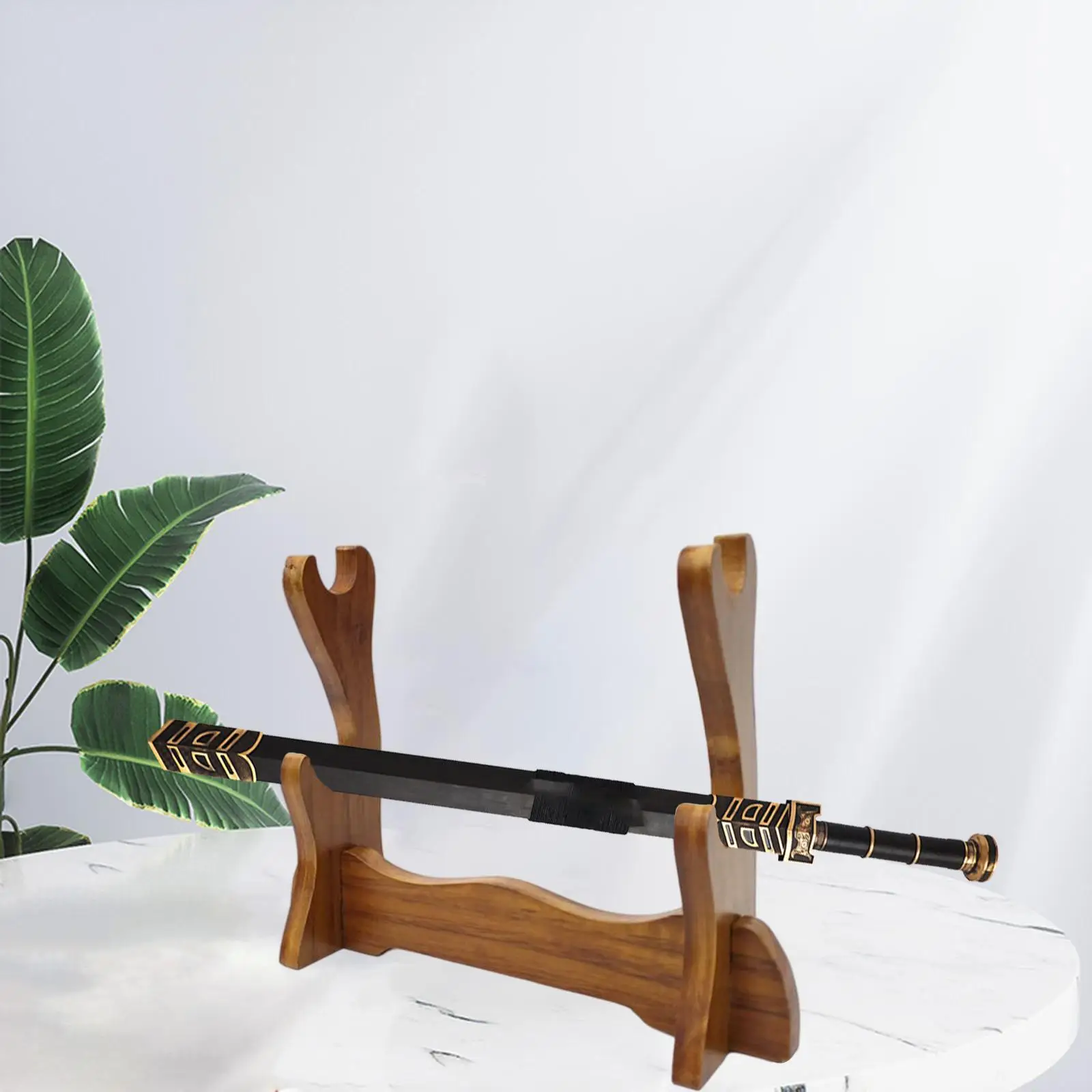 

Горизонтальная Подставка для меча из массива дерева для Wakizashi