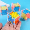 Mini Speed Cube Rolling Ball Game Cubos Maze Toys For Children Educational3D Maze Magic Cube Transparent Six-sided Puzzle 6