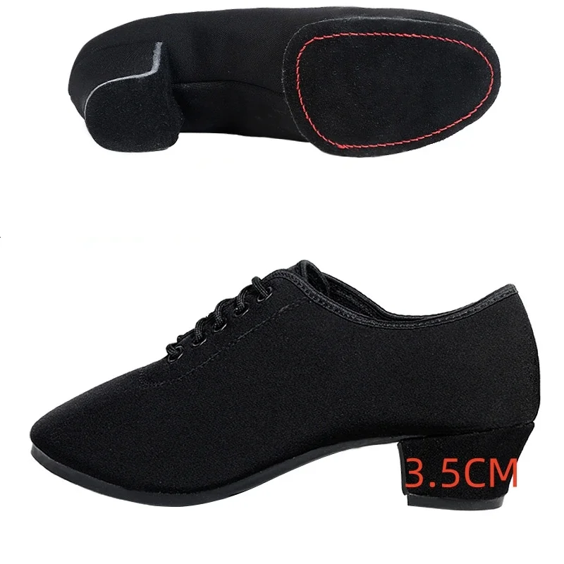 נעלי ריקוד לנשים שחורות מודרניות לבלרינה סלסה נעלי ריקוד לטיניות ג'אז למבוגרים סניקרס לריקוד טנגו לגברים