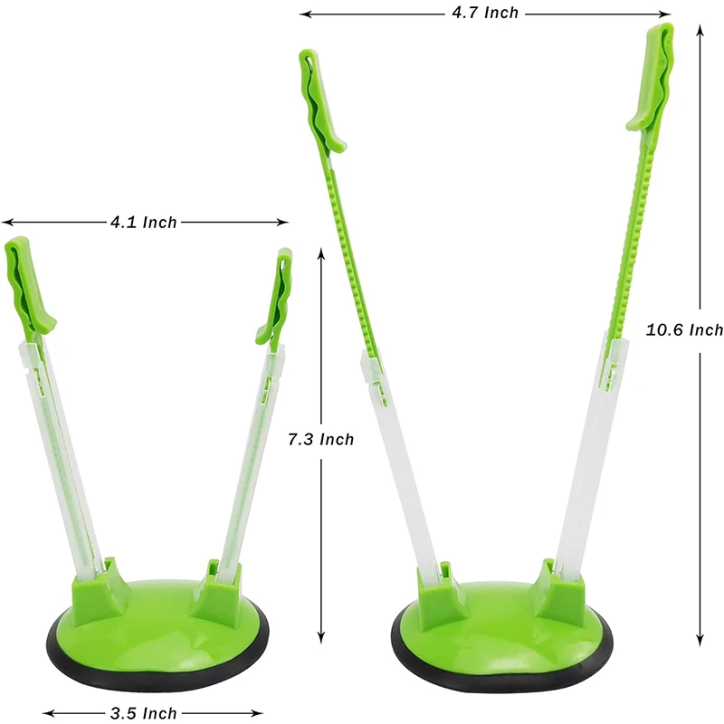 4pcs Baggy Rack Holder For Food Prep Bag plastic Freezer Bag Ziplock Bag Holder Stand Meal Planning prep Bag Holders 2