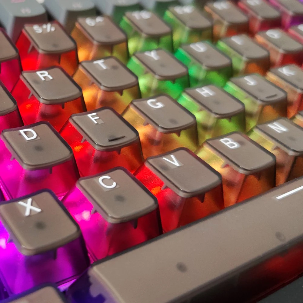 Perfil OEM DIY, ABS Clear Keycap, Jogo