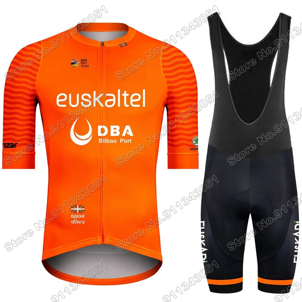 2021 Euskaltel DBA Euskadi Cycling Jersey Set Men Cycling Clothing Race Road Bike Suit Bicycle Bib Shorts Maillot Ropa Ciclismo