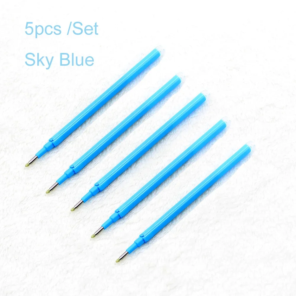 지울 수 있는 펜 리필 0.7mm /0.5mm, 블루 블랙 8 색 잉크 지울 수있는 펜 리필 막대, 쓰기 학교 사무용품 문구