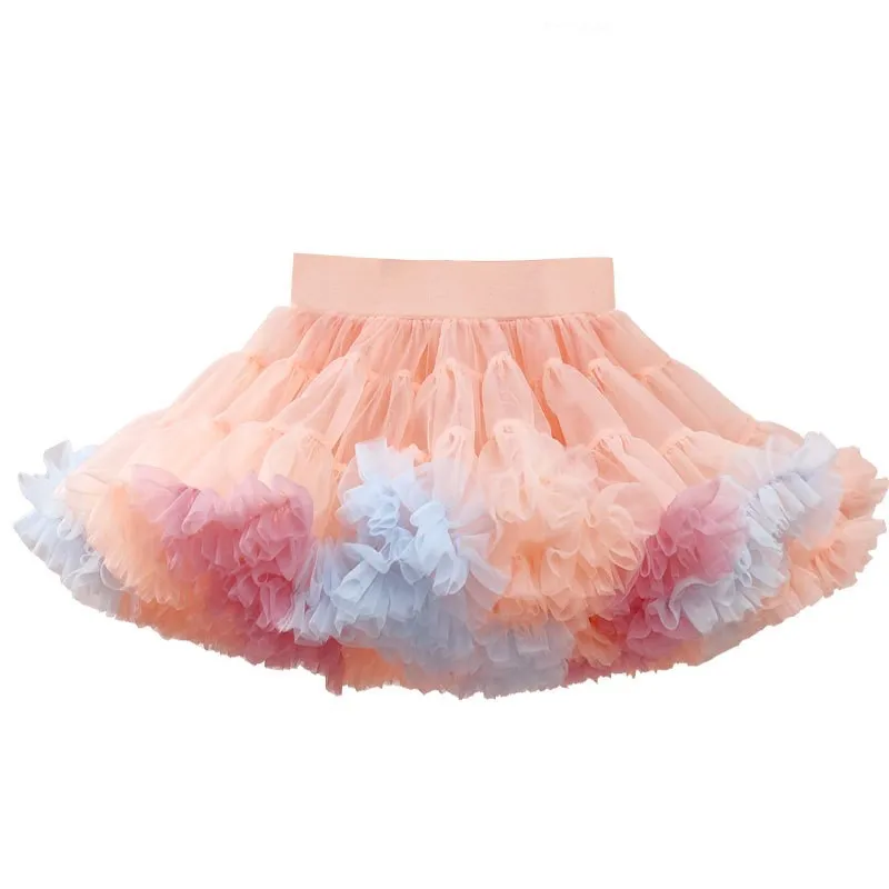 

Tutu Skirt Girls Comfortable Cute Puffy Skirt Princess Mesh Skirt Performance Dress Lolita Cake Skirt Wedding Flower Children's