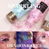 12 Colors Bright Crystal Sparkling Sequins Gel Eye Shadow Eye Makeup Face Body Sparkling Liquid Gel Festival Makeup Cosmetic 30g 1