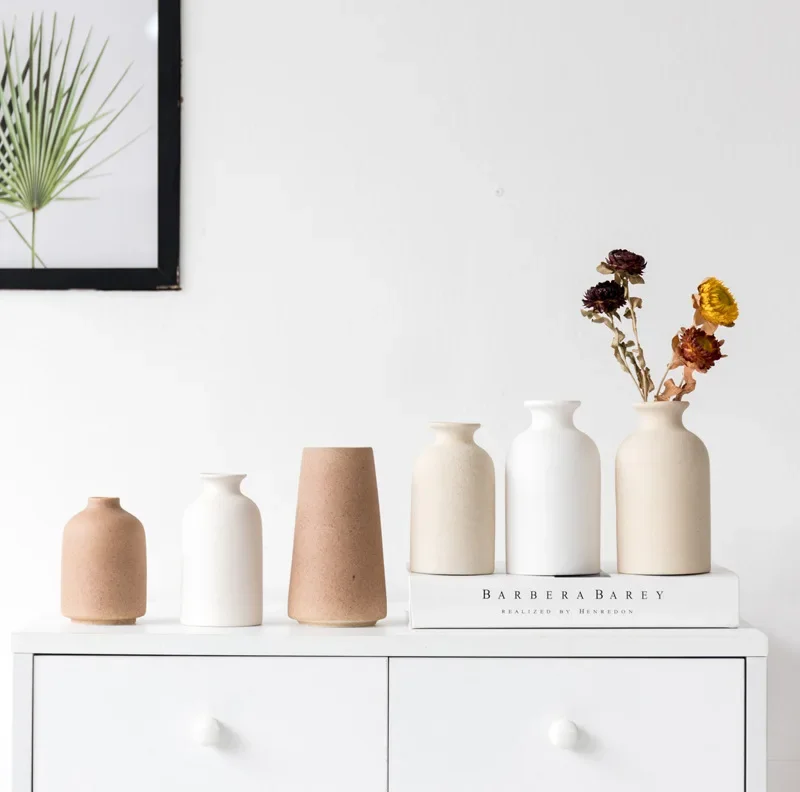 Simple Ceramic Vase Dining Table Decorations Wedding Decorations Nordic Home Living Room Decorations Vase 6