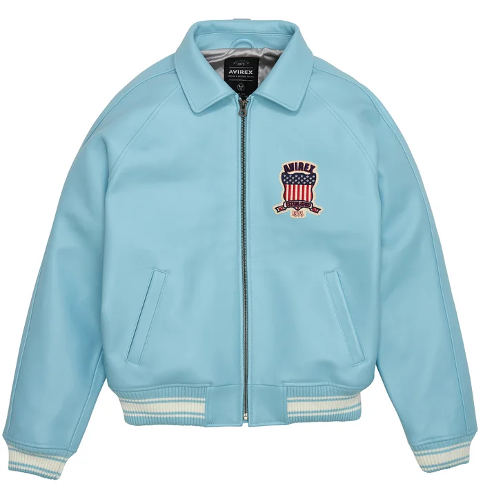 AVIREX × STABRIDGE VARSITY JACKET XL AVIREX Men's Genuine Leather