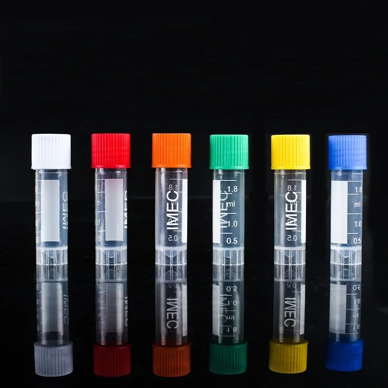 1.8ml PP IMEC Tube Cryo Tube Cryopreservation Laboratory Freezing Tubes Centrifuge for Lab Analysis With Screw Cap
