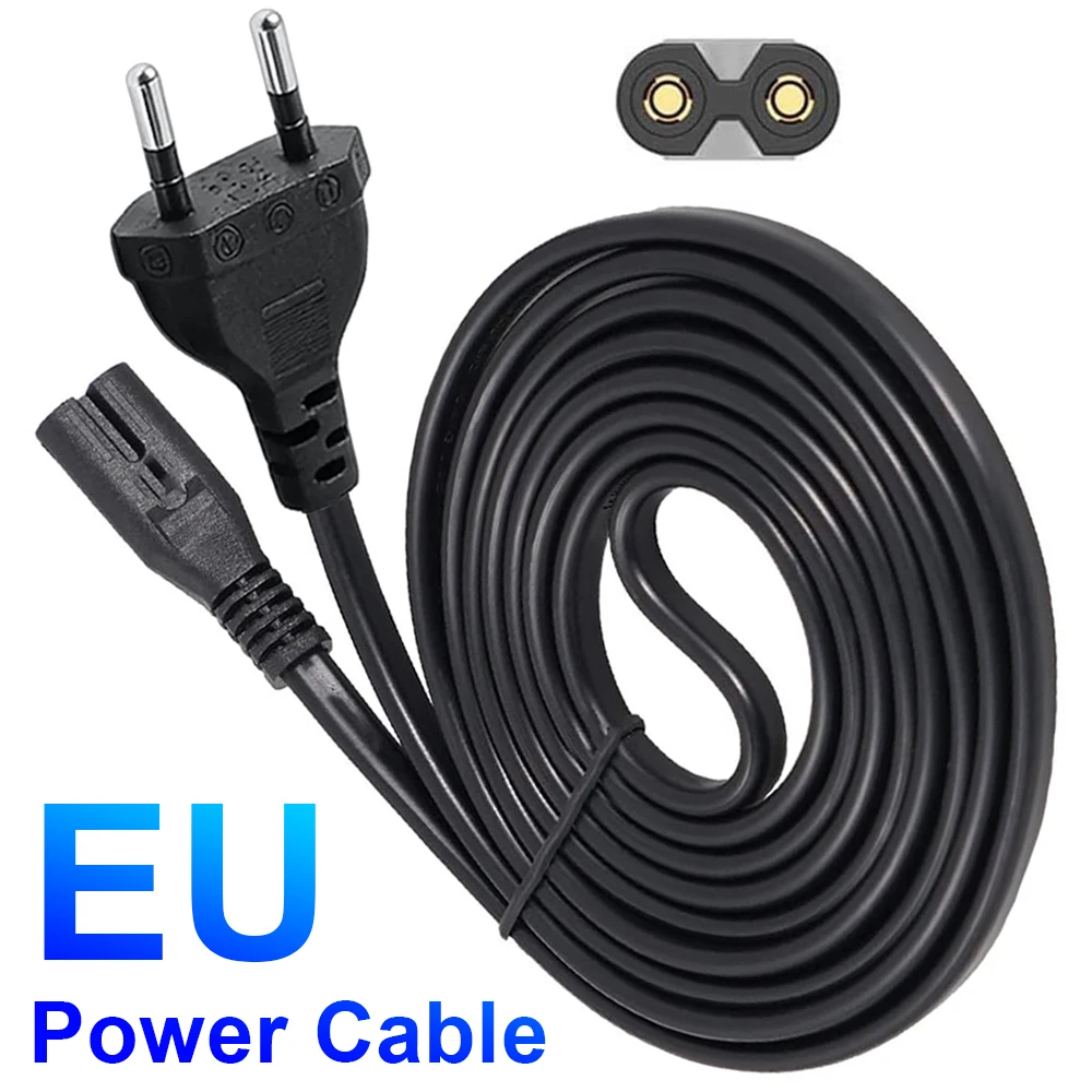 European 2-Pin IEC C7 Power Cord