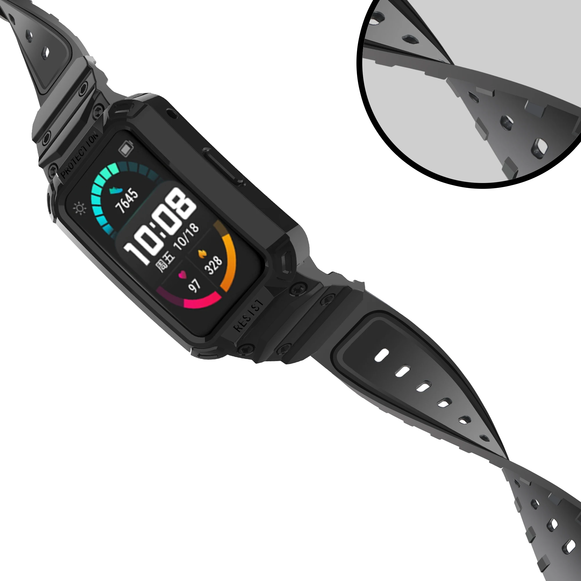 بولي TPU حافة شل حزام الساعات غطاء حامي شريط للرسغ...