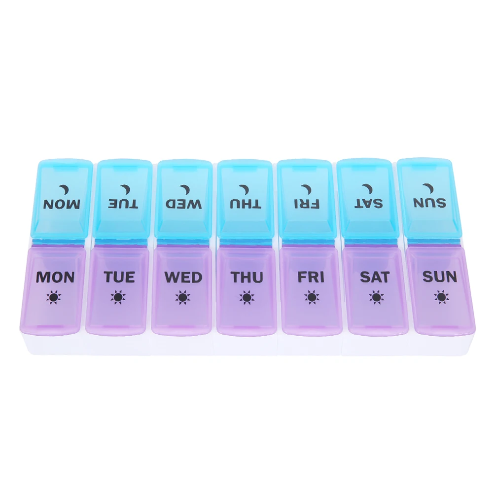 Versatile Pill and Tablet Organizer with Day-Split Compartments