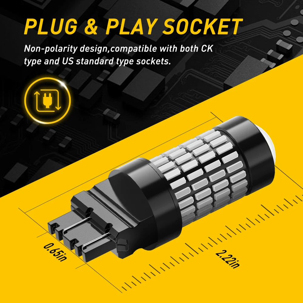 T25 3157 LED ���� 4014, �ſ� ���� �ְ� ���� �����, DRL ���� ���� ���� �ڵ� ����, 3156 P27 7W ����, 102SMD, 2 ��