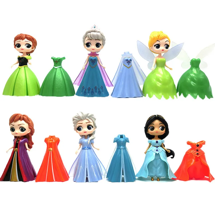 10 Disney Princess Clip Art, Snow White\Cinderella\Belle\Sleeping  Beauty\Ariel\Jasmine\Fronzen Elsa, 00169