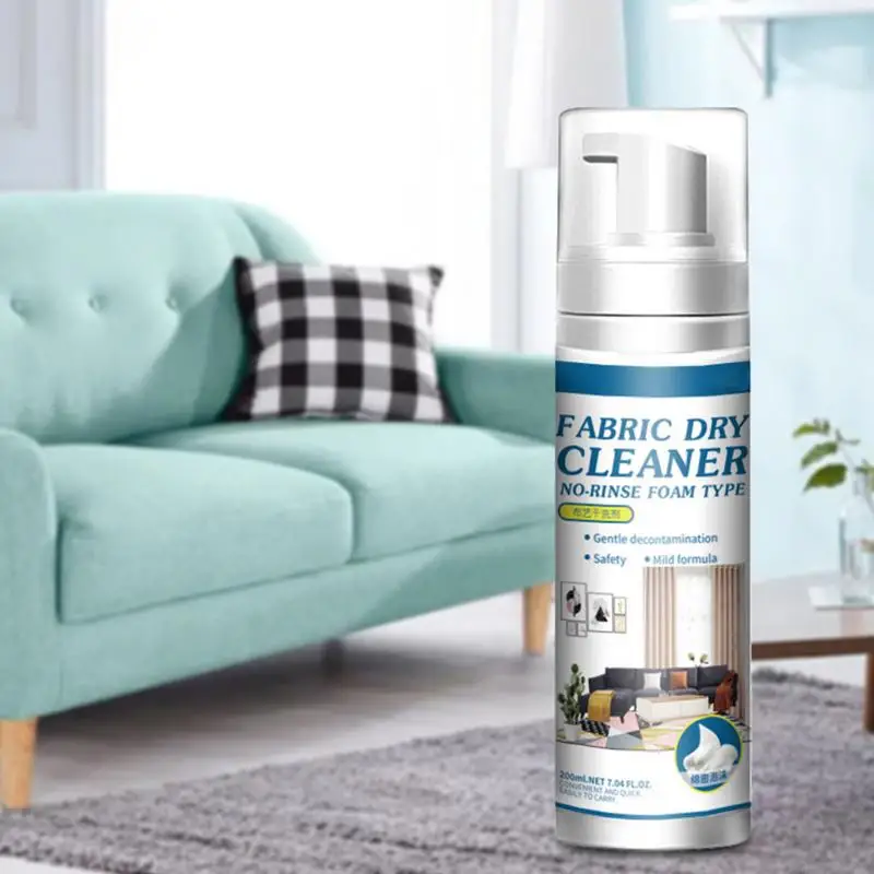 200ml Fabric Cleaner Foam Powerful Stain And Dirt Eliminator For Upholstery And Fabric Household Multifunctional Cleaning Foam