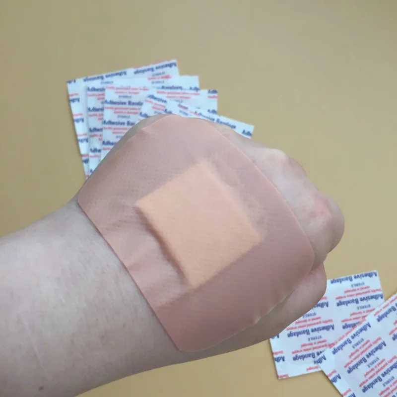 50pcs/set Large Breathable Wound Dressing Patch Band Aid 7.6*5.1cm Plasters for First Aid Tape Woundplast Adhesive Bandages 2