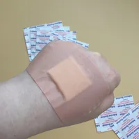 50pcs/set Large Breathable Wound Dressing Patch Band Aid 7.6*5.1cm Plasters for First Aid Tape Woundplast Adhesive Bandages 2