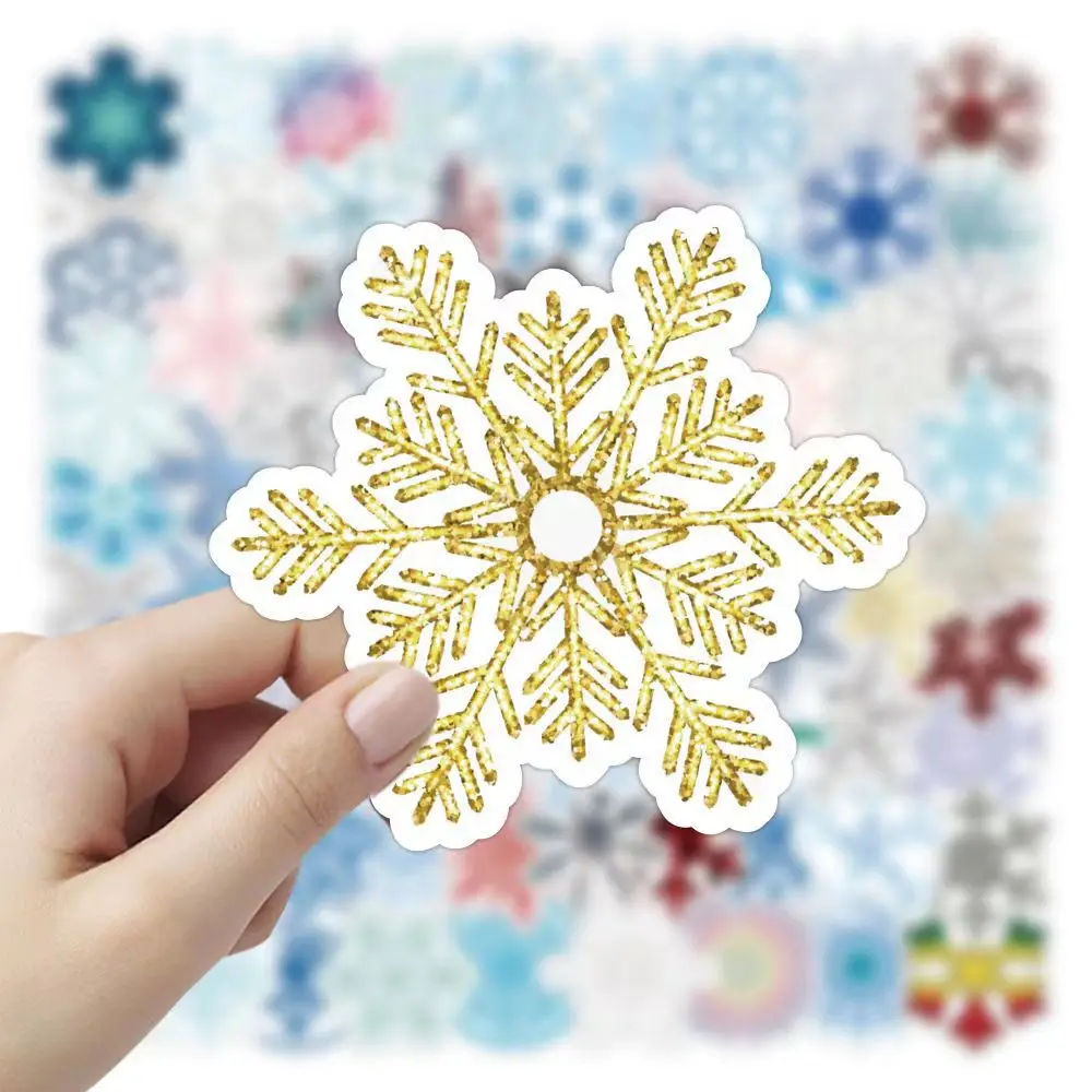 Snowflake stickers. Christmas bundle. Sticker pack