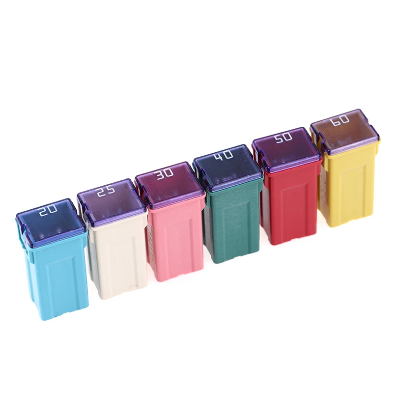 Mini Square Fuse 20A 30A 40A 50A 60A Set Automotive Car Fuse Plastic Box Assortment Auto 1Pcs car fuses kit