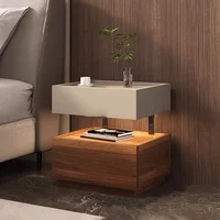 Simple European Bedside Table Classic Storage Luxury Trendy Night Table Modern Premium Comodini Camera Letto Bedroom Furnitures 3