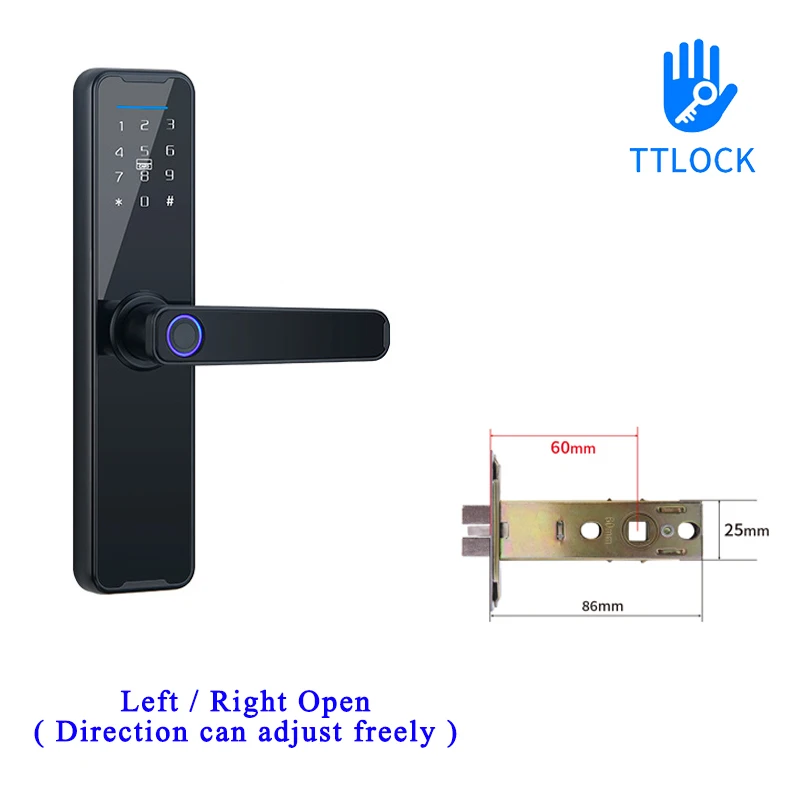 Black TTLock 60mm