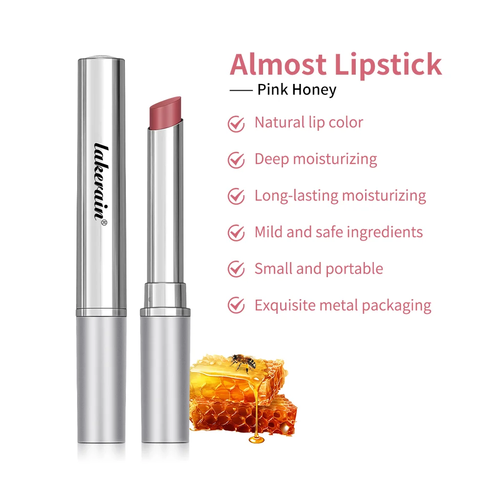 Almost Lipstick Pink Honey Tinted Lip Balm in Black Honey Powerful Lip Repulper Lip Brightening for Dark Lips Exfoliating Care 3