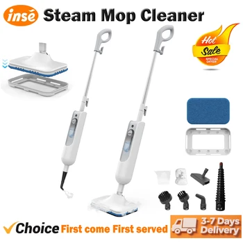 INSE Powerful Steam Mop 6 in 1 Scrubbing Steam Vac Mop High Temperature Detachable Steam Cleaner for HardFloor Carpet Kitchen F2 1