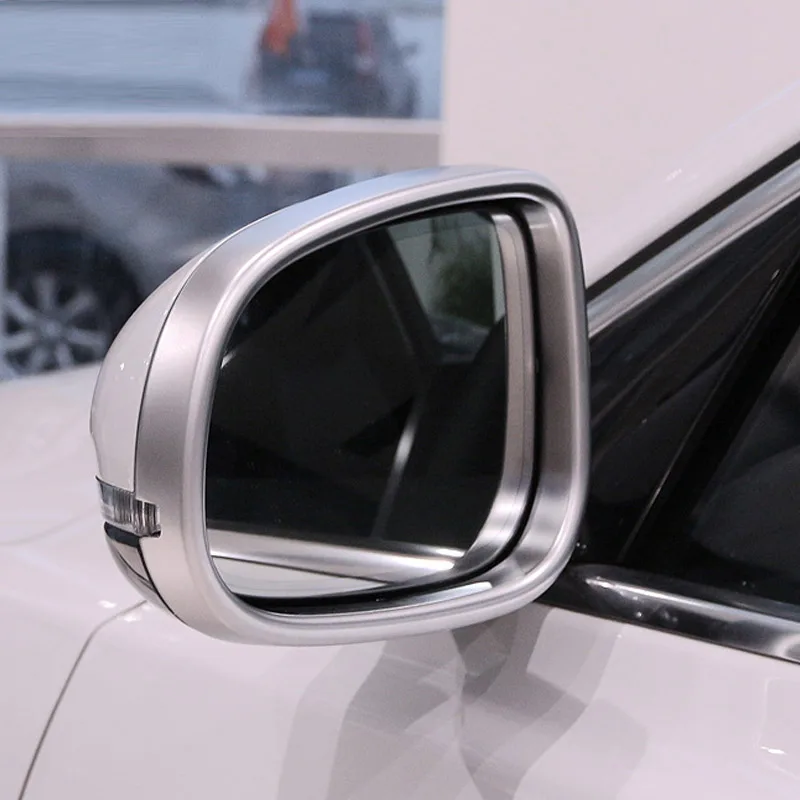 

ABS автомобильный Стайлинг, рамка для зеркала заднего вида, обшивка для Jaguar XE XF XFL XJ XJL 2010-2019, хромированные Серебристые автомобильные внешние аксессуары