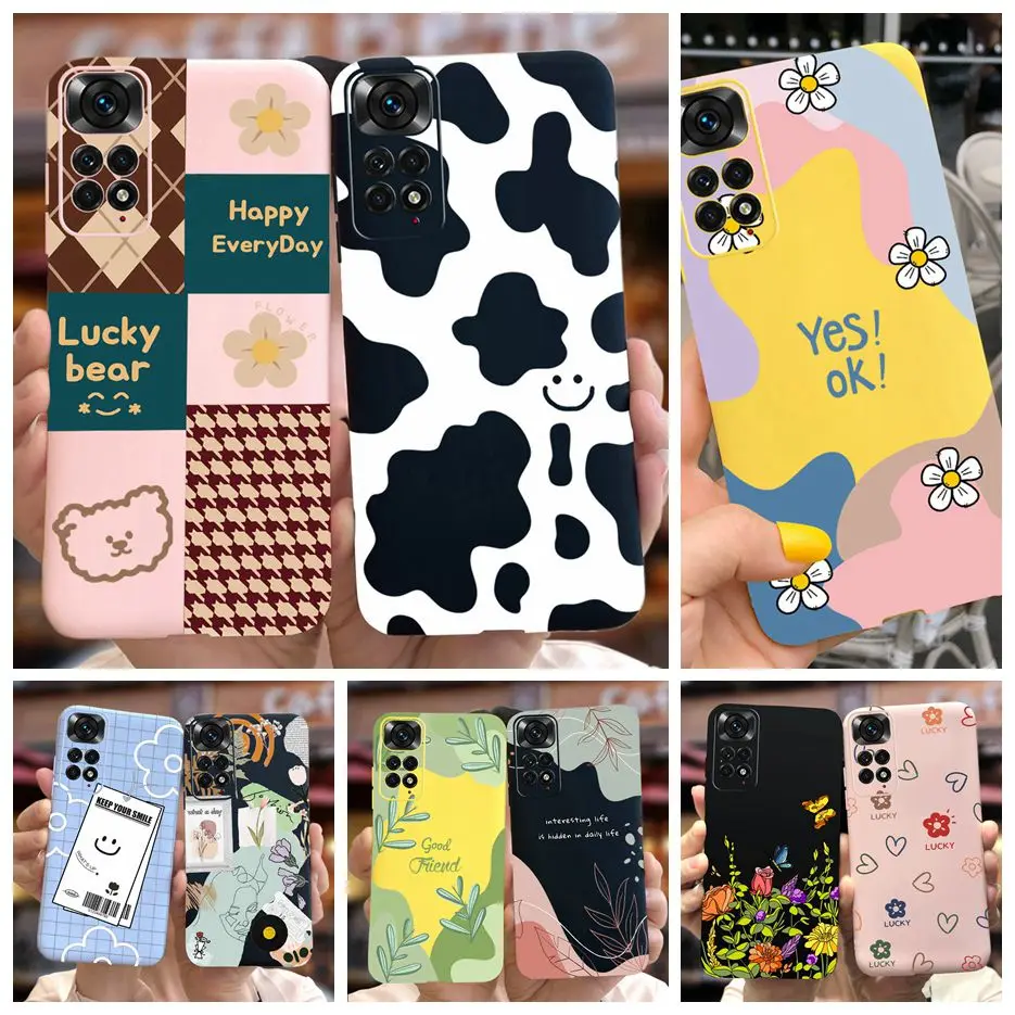 Per Xiaomi Redmi Note 11 Custodia Redmi Note 11 S 4G Cover Unique Painted Soft Tpu Shell Per Xiaomi Redmi Note 11 Pro Note11 S Bumper