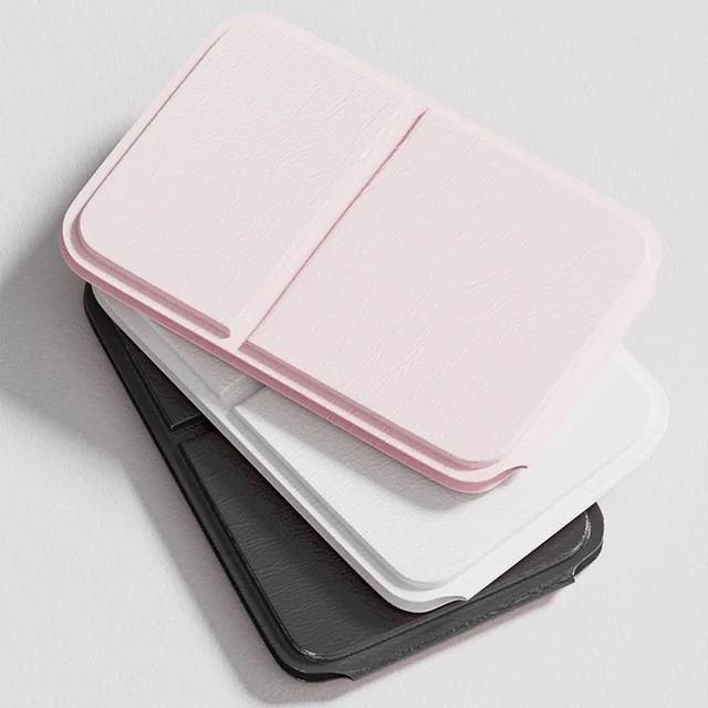 Mini miroir de maquillage portatif, table de dortoir et utilisation au bureau, miroir pliant réglable et Portable 4